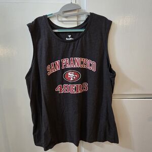 Fanatics Black T-Shirt with White Logo and Red Accent